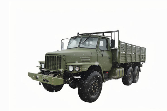 Caminhão 6 × 6 clássico DFEQ2100E6D off-road especial_tração nas seis rodas 245 nariz pontiagudo 140 caminhão de transporte_190 cavalos de potência veículo militar de nariz longoCaminhão