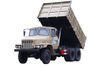 Chassi EQ2082 com pneu duplo traseiro modificado para dumping especial off-road_traseiro de oito rodas DF Canhão de aço pequeno de 2,5 toneladas, tração nas seis rodas, caçamba basculante 240, 170 cavalos de potência_6 * 6 veículo de transporte de engenharia clássico 25Y