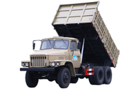 Chassi EQ2082 com pneu duplo traseiro modificado para dumping especial off-road_traseiro de oito rodas DF Canhão de aço pequeno de 2,5 toneladas, tração nas seis rodas, caçamba basculante 240, 170 cavalos de potência_6 * 6 veículo de transporte de engenharia clássico 25Y