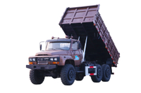 Balde basculante 190 cavalos de potência EQ2100E6D_Tração nas seis rodas 245 pontas 140 veículo de transporte especial_6 × 6 novo despejo de veículo militar clássico especial off-road de cabeça longa