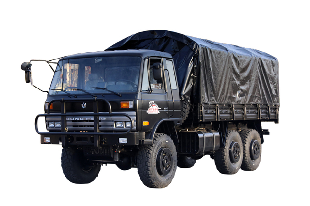 Caminhão especial off-road EQ2102G de 190 HP com lona_Six-drive 245 cabeça chata 153 fabricante de caminhão de transporte_6 × 6DFPreço de configuração de veículo de carga de veículo militar clássico de 210 HP