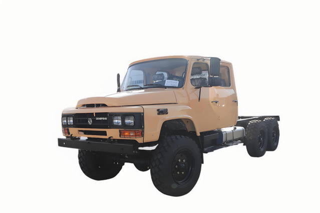 EQ2082 chassi de caminhão off-road de nariz pontiagudo de duas fileiras_ chassis off-road de nariz longo personalizado 6 * 6 com tração de seis rodas _ DF chassi modificado de 170 cavalos de potência para exportação