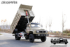 Yuchai 240 HP DF dump de ponta 4 × 4_tração nas quatro rodas dianteira 7 toneladas traseira 13 toneladas veículo especial dump_long head veículo de engenharia de elevação hidráulica
