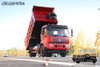 Caminhão basculante semi-dedicado de 210 HP 4×2DF linhas_5 toneladas na dianteira e 13 toneladas na traseira caminhão de transporte de terra, pedra e areia_caminhão basculante para transporte de terraplenagem e minério no canteiro de obras de lama