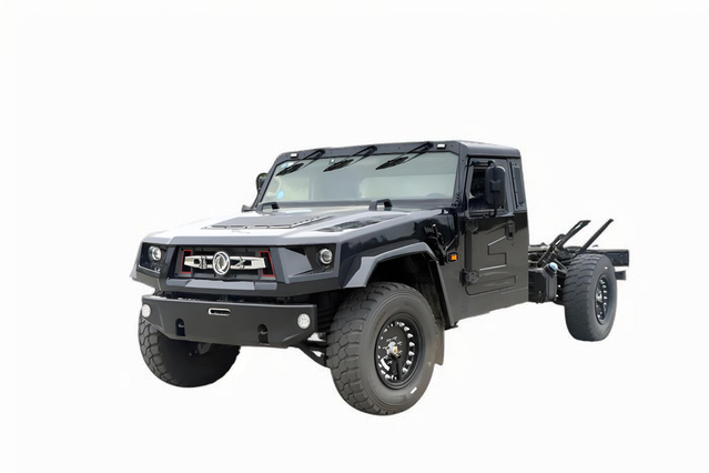 Veículo guerreiro M50DF com tração nas quatro rodas_Chassis de veículo especial off-road de alta mobilidade_Versão civil do veículo guerreiro