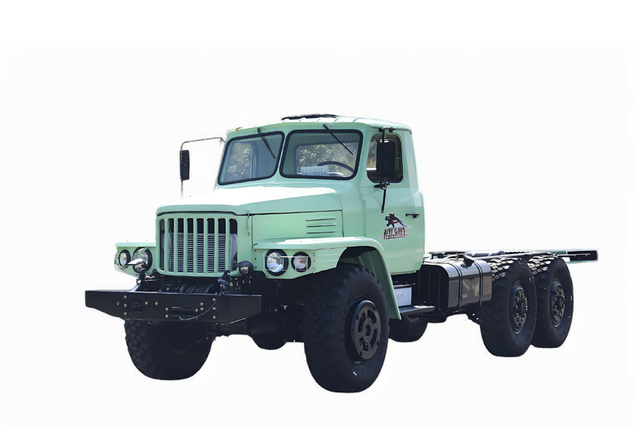 Chassi EQ2100E6D veículo militar off-road_tração nas seis rodas 245 nariz pontiagudo 140 caminhão de transporte rodoviário_6 × 6DFcarga especial clássica de nariz longo de 190 cavalos de potência