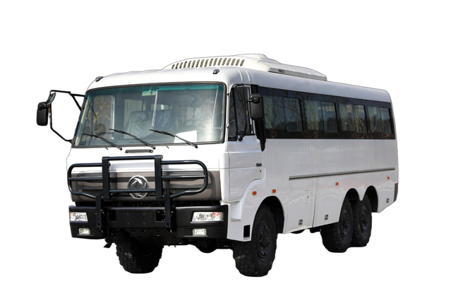 Ônibus de 28 + 2 lugares EQ2082 modificação especial do chassi off-road_DF2,5 toneladas 240 pistola de aço pequena tração nas seis rodas 190 cavalos de potência_6 * 6 clássico 25Y personalizado 18/20/23/25/28/30/35 microônibus