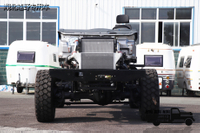 Chassi especial off-road com tração nas quatro rodas personalizado 4 × 4_ Chassi especial dianteiro de 5 toneladas e traseiro de 7 toneladas com tração integral categoria 4_ Veículo com tração nas quatro rodas traseira com pneu único e eixo duplo