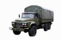 6 × 6 clássico DFEQ2100E6D caminhão especial off-road_tração nas seis rodas 245 nariz pontiagudo 140 veículo de transporte_190 cavalos de potência veículo militar de nariz longoCaminhão