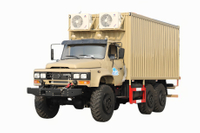 DFEQ2100E6D off-road especial modificado van de papelão ondulado_six-wheel drive 245 pontiagudos 140 veículo de escritório móvel ao ar livre_6 × 6 clássico veículo de abrigo móvel de 190 cavalos de potência/van de acampamento selvagem