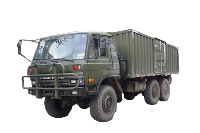DFEQ2102 van de papelão ondulado modificado especial off-road_six-wheel drive 246 cabeça chata 153 veículo de escritório móvel ao ar livre_6 × 6 clássico 190/210 cavalos de potência veículo de cabine móvel/van campista selvagem