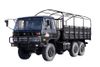 Caminhão especial off-road EQ2102G de 190 HP com poste de capota_Six-wheel drive 245 cabeça chata 153 fabricante de caminhão de transporte_6 × 6DFConfiguração clássica de veículo militar de carga de 210 HP