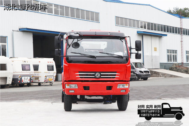 Chassi de caminhão pequeno com tração 4 × 2 esquerda / direita e 160 cavalos de potência para exportação_ Fabricante de modificação de chassi de micro caminhão pequeno_DFModificação de chassi de caminhão leve
