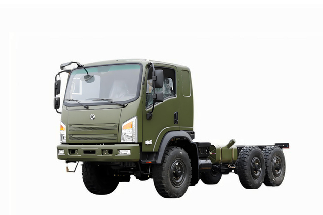  Modificação do chassi do caminhão off-road EQ2082 de 170 cavalos de potência_DF Configuração de caminhão pequeno off-road 'Bobcat' de cabeça chata com tração nas seis rodas_6 * 6 Chassi de veículo especial 'Bobcat'