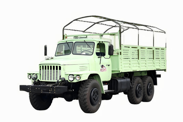 Veículo militar clássico EQ2100E6D 6 × 6_ tração nas seis rodas, nariz pontudo 245, caminhão de transporte de carga 140_ caminhão especial off-road de nariz longo de 190 cavalos de potência