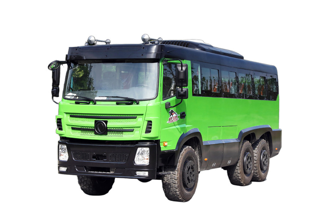 Carro de passageiros de 25 + 2 lugares, 210 cavalos de potência, tração nas seis rodas, EQ2100 / 2102, cotação de modificação_18/20/23/28/30/35 lugares, linha direta do fabricante de microônibus_DFveículo especial off-road 6x6, configuração personalizada do chassi 240/245/246