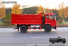 Caminhão basculante semi-dedicado de 210 HP 4×2DF linhas_5 toneladas na dianteira e 13 toneladas na traseira caminhão de transporte de terra, pedra e areia_caminhão basculante para transporte de terraplenagem e minério no canteiro de obras de lama