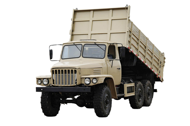 Chassi EQ2082 atualizado e modificado para despejo especial off-road_DF Canhão de aço pequeno de 2,5 toneladas, tração nas seis rodas, caçamba basculante 240, 170 cavalos de potência_6 * 6 veículo clássico de transporte de engenharia 25Y