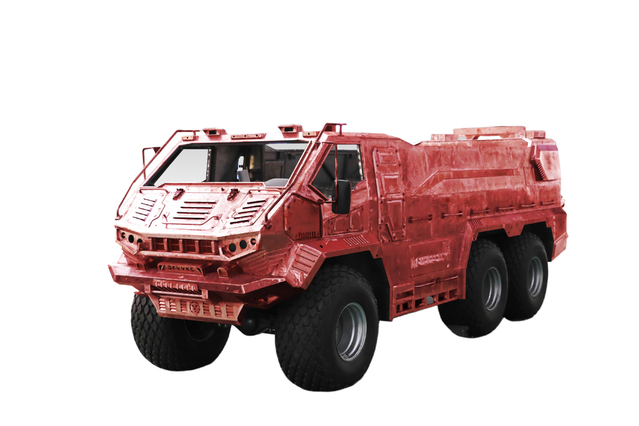 Fabricante personalizado com 375 cavalos de potência, tração nas seis rodas, 18 + 2 lugares, veículo turístico no deserto_6 × 6 chassi especial off-road, configuração modificada do veículo de transporte turístico_Mining, deslocamento 6 * 6 clássico 18/20/23/25/27/28/30/35 Telefone Bigfoot