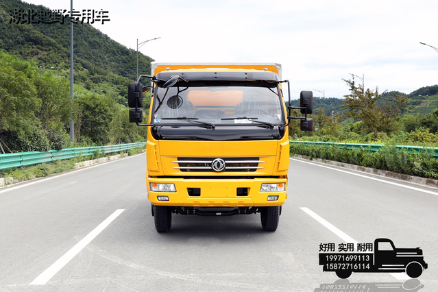 DF4 × 2 caminhão baú pequeno com tração esquerda/direita_160 cavalos de potência pequeno e micro caminhão leve porta lateral traseira container_4,3m personalização de caixa
