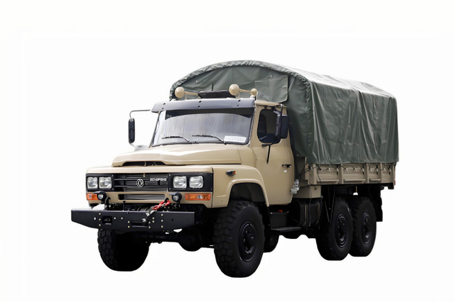 Caminhão especial off-road EQ2082 com canhão de aço pequeno de 2,5 toneladas_DF Vidro grande com tração nas seis rodas, capacidade de carga 240, 170 cavalos de potência_6 * 6 caminhão clássico de transporte de engenharia 25Y
