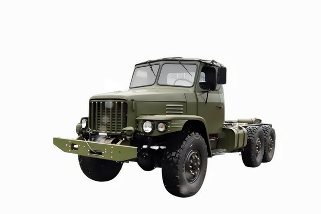 Chassi de veículo de transporte rodoviário especial off-road EQ2100E6D com tração nas seis rodas_245 caminhão de nariz pontudo 140_6 × 6DFveículo militar de carga de nariz longo clássico de 190 cavalos de potência