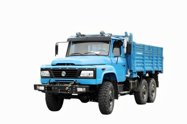 Novo caminhão pontiagudo especial off-road EQ2082_DF canhão de aço pequeno de 2,5 toneladas com tração nas seis rodas 240 carga 170 cavalos de potência_6 * 6 personalização clássica do caminhão de transporte de engenharia 25Y