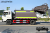 DFCaminhão de lixo de compressão 4 × 2 de cabeça chata_190 cavalos de potência e 14 metros quadrados de caminhão de saneamento_12 toneladas fabricante de caminhão de limpeza de lixo de uma fileira e meia