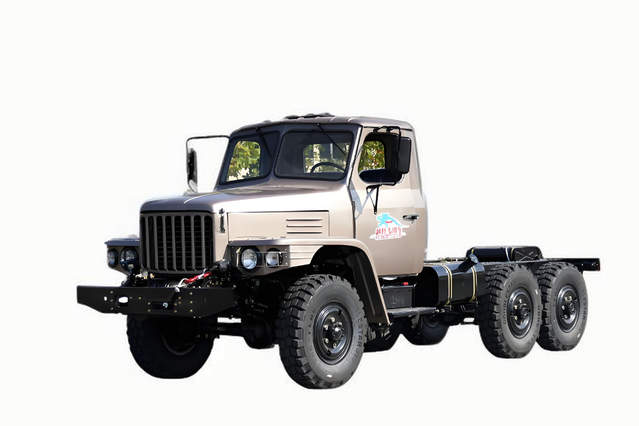 DFChassis EQ2082 canhão de aço pequeno de 2,5 toneladas_todo pneu único 240 caminhão off-road 170 cavalos de potência_6 * 6 chassi de veículo especial clássico 25Y