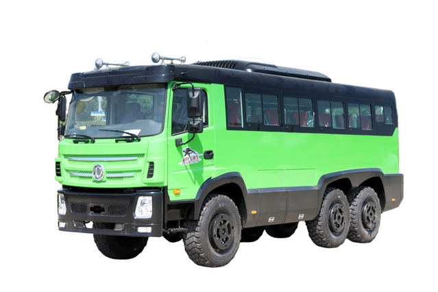 210 cavalos de potência com tração nas seis rodas EQ2100/2102 modificado para ônibus de 25 + 2 passageiros cotação_18/20/23/28/30/35 assentos linha direta do fabricante de microônibus_DFveículo especial off-road 6x6 configuração personalizada do chassi 240/245/246