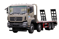 Weichai 375 / Yuchai 420 / Cummins 500 cavalos de potência 8 × 4 fabricante de caminhão de transporte de mesa_15/20/25/30/35/40/50/60 toneladas de vegetais de quatro eixos, frutas, gado, ovelhas e suínos personalização de caminhões_Quatro dianteiros e oito traseiros DF cotação de caminhão de placa de escavadeira