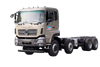 Weichai 375/Yuchai 420/Cummins 500 HP 8×4 fabricante de chassi de caminhão de transporte de mesa_15/20/25/30/35/40/50/60 toneladas de vegetais de quatro eixos, frutas, gado, ovelhas e suínos personalização de caminhões_Quatro dianteiros e oito traseiros DF cotação de plataforma de escavadeira