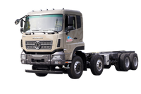Weichai 375/Yuchai 420/Cummins 500 HP 8×4 fabricante de chassi de caminhão de transporte de mesa_15/20/25/30/35/40/50/60 toneladas de vegetais de quatro eixos, frutas, gado, ovelhas e suínos personalização de caminhões_Quatro dianteiros e oito traseiros DF cotação de plataforma de escavadeira