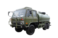 Preço de venda de 190/210 cavalos de potência EQ2102N caminhão de irrigação de água especial off-road de duas fileiras com ar condicionado suspenso_Tração de seis rodas 246 cabeça chata 153 combate a incêndios florestais abastecimento de água selvagem redução de poeira rodoviária alívio da seca área de mineração fabricante de caminhão de transporte de sprinklers_6 × 6 DF configuração de veículo de carga de veículo militar clássico
