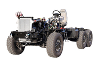 Caminhão especial off-road 6 × 6 Cummins 300 HP chassi categoria III_DF Suspensão independente com tração nas seis rodas_6 × 6 plataforma clássica de resgate de emergência / batalha principal de incêndio / exploração de campo / proteção de blindagem / operação de engenharia / transporte no deserto / carga pesada de minas e outras modificações de veículos de ponta / para fins especiais