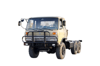Chassi de caminhão especial off-road EQ2102G de 190/210 cavalos de potência_tração de seis rodas 245 cabeça chata 153 veículo de transporte_6 × 6 DFveículo militar clássico de 210 cavalos de potência veículo de carga plataforma de segunda classe