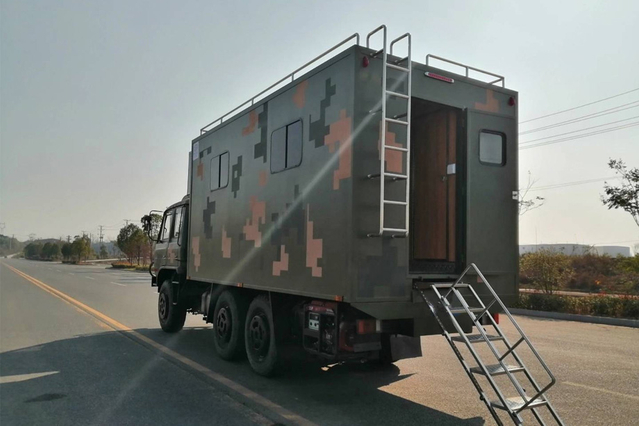Preço de venda de 190/210 cavalos de potência EQ2102N banheiro móvel de campo especial off-road de duas fileiras com ar condicionado suspenso_Tração nas seis rodas 246 cabeça chata 153 construção de campo resgate de emergência acampamento ao ar livre operação remota fabricante_6 × 6 DF configuração de veículo militar clássico de veículo de carga