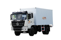 DF Fabricante de caminhão de transporte de van 4 × 2 210 HP_Caminhão plano de carga fechado especial off-road personalizado 4 × 4 cotação_170190/260 Equipamento de contêiner HP para transferência de dois eixos traseiros com pneus duplos para gado e ovelhas caminhão de distribuição de grãos vegetais