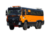 Veículo de transporte turístico no deserto com 18 + 3 lugares, tração de seis rodas, assento de luxo, 210 cavalos de potência_DF Chassis especial off-road modificado para mineração, acesso à vila de deslocamento_6 * 6 clássico 245/246 personalizado 18/20/23/25/27/28/30/35 ônibus rural China-Brasil ônibus de transporte de incêndio florestal