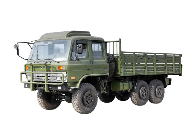 Preço de caminhão especial off-road de duas fileiras de 190/210 cavalos de potência EQ2102N_tração de seis rodas 246 cabeça plana 153 fabricante de caminhão de transporte de terraplenagem lasha_6 × 6 DF configuração de veículo militar clássico de veículo de carga