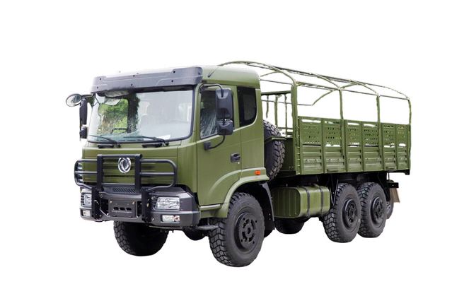 Cummins 190 / Weichai 210 cavalos de potência EQ2102G fabricante de caminhão especial off-road_Poste de lona removível personalizado com tração nas seis rodas 245 cabeça chata 153 configuração de caminhão de transporte_6 × 6 DF preço de veículo de carga de veículo militar clássico